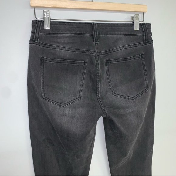 Pistola Jeans Size 28 Black Wash Faded Premium Denim Ankle Zip Skinny Mid-Rise - Picture 6 of 9